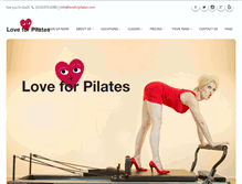 Tablet Screenshot of loveforpilates.com